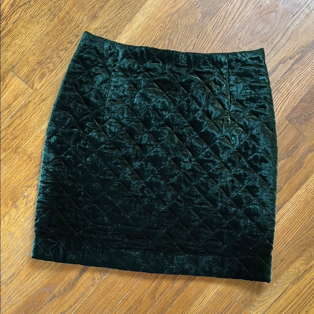 Sandro Paris Green Velvet Skirt 2